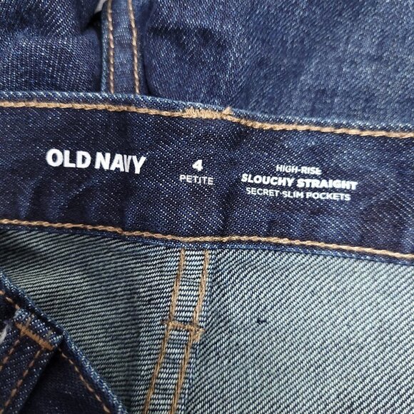 Old Navy Womens High Rise Button Fly Cropped Jeans Size 4P Straight Leg - Picture 9 of 10